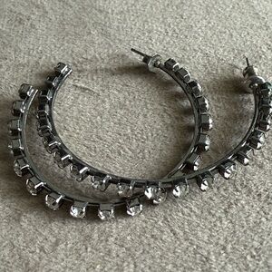 Elegant Silver Hoop Earrings